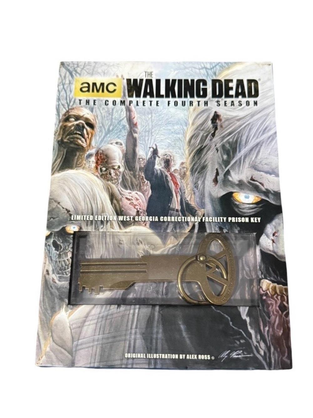 AMC The Walking Dead Season’s 1-4 Season 4 with Collectible Gold Prison Key